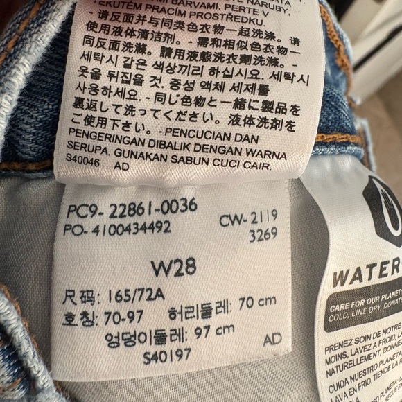 Levi’s women’s wedgie button fly denim jeans size 28 - Picture 7 of 9